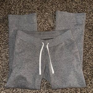 Hollister Gray Joggers with White Drawstring